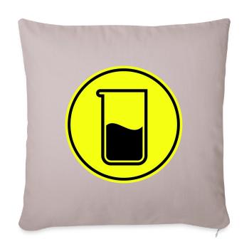 Test tube chemistry - Sofa pillowcase 17,3'' x 17,3'' (45 x 45 cm) - light taupe - Front