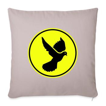 Dove symbol - Sofa pillowcase 17,3'' x 17,3'' (45 x 45 cm) - light taupe - Front