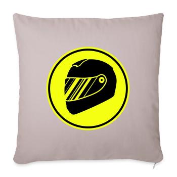 Racer helm racing - Sofa pillowcase 17,3'' x 17,3'' (45 x 45 cm) - light taupe - Front