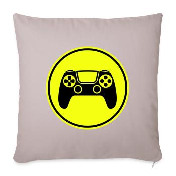 Gamepad Symbol Controller - Sofa pillowcase 17,3'' x 17,3'' (45 x 45 cm) - light taupe - Front