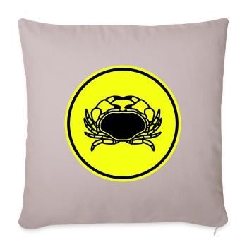Animal cancéreux - Housse de coussin décorative 45 x 45 cm - taupe clair - Devant