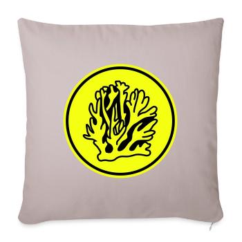 Coral Ocean - Sofa pillowcase 17,3'' x 17,3'' (45 x 45 cm) - light taupe - Front