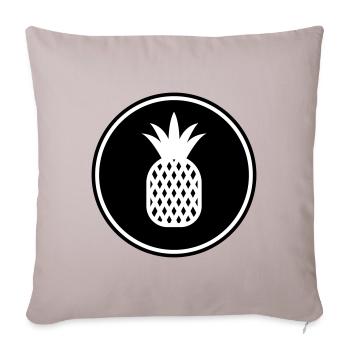 pineapple fruit - Sofa pillowcase 17,3'' x 17,3'' (45 x 45 cm) - light taupe - Front
