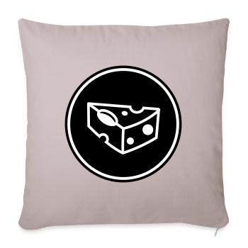 Cheese Symbol - Sofa pillowcase 17,3'' x 17,3'' (45 x 45 cm) - light taupe - Front