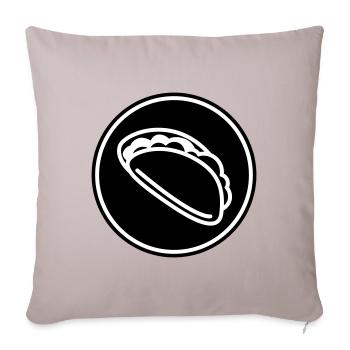 Burrito Symbol - Sofa pillowcase 17,3'' x 17,3'' (45 x 45 cm) - light taupe - Front