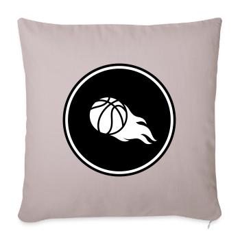 Basketball flame - Sofa pillowcase 17,3'' x 17,3'' (45 x 45 cm) - light taupe - Front
