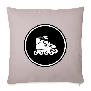 Inline skates symbol - Sofa pillowcase 17,3'' x 17,3'' (45 x 45 cm) - light taupe - Front