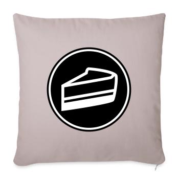 Cake cheesecake - Sofa pillowcase 17,3'' x 17,3'' (45 x 45 cm) - light taupe - Front