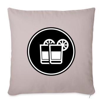Cocktail Icon - Sofakissenbezug 45 x 45 cm - helles Taupe - Vorne