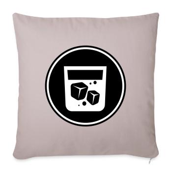 Whisky Icon - Sofa pillowcase 17,3'' x 17,3'' (45 x 45 cm) - light taupe - Front