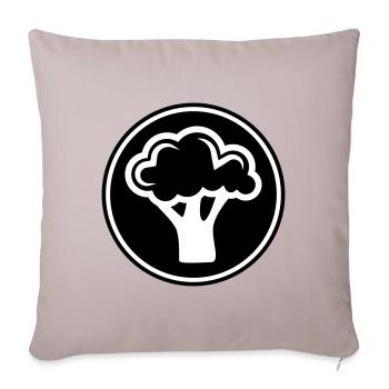 Broccoli Vegetables - Sofa pillowcase 17,3'' x 17,3'' (45 x 45 cm) - light taupe - Front