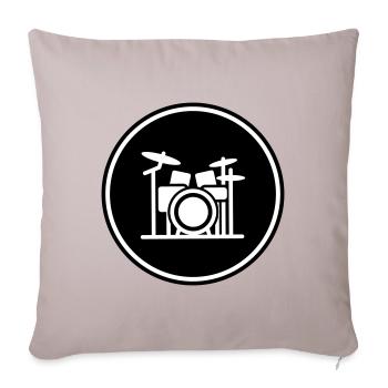 Drums Musician Band - Sofa pillowcase 17,3'' x 17,3'' (45 x 45 cm) - light taupe - Front