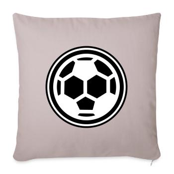 Soccer soccer - Housse de coussin décorative 45 x 45 cm - taupe clair - Devant