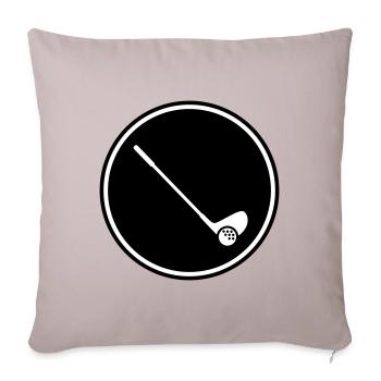 Golf symbol - Sofakissenbezug 45 x 45 cm - helles Taupe - Vorne