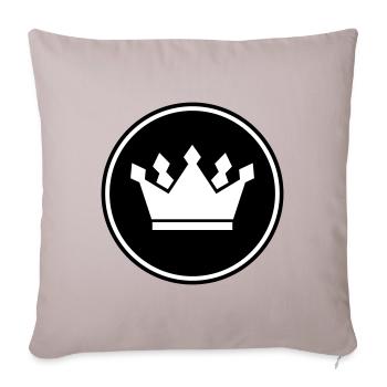 Krone Symbol icon - Sofakissenbezug 45 x 45 cm - helles Taupe - Vorne