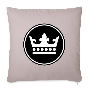 Krone Silhouette - Sofa pillowcase 17,3'' x 17,3'' (45 x 45 cm) - light taupe - Front