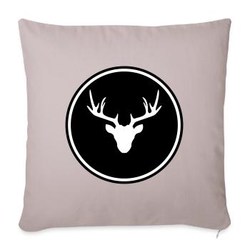 Deer deer icon - Sofa pillowcase 17,3'' x 17,3'' (45 x 45 cm) - light taupe - Front