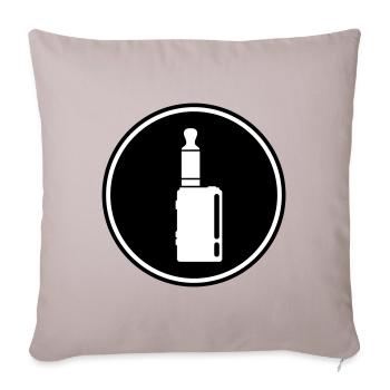 E-Zigarette Silhouette - Sofakissenbezug 45 x 45 cm - helles Taupe - Vorne