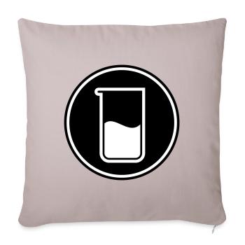 Chimie des tubes à essai - Housse de coussin décorative 45 x 45 cm - taupe clair - Devant
