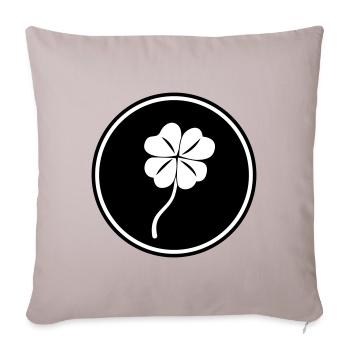 Lucky clover - Sofa pillowcase 17,3'' x 17,3'' (45 x 45 cm) - light taupe - Front