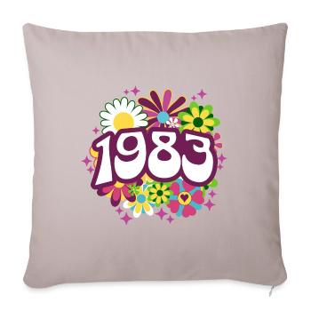 Fête Anniversaire Femme 1983 40 Ans Anniversaire - Housse de coussin décorative 45 x 45 cm - taupe clair - Devant