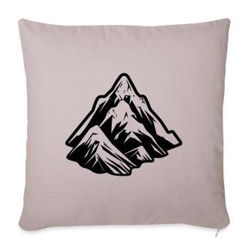 Berge Symbol Mountains - Sofa pillowcase 17,3'' x 17,3'' (45 x 45 cm) - light taupe - Front