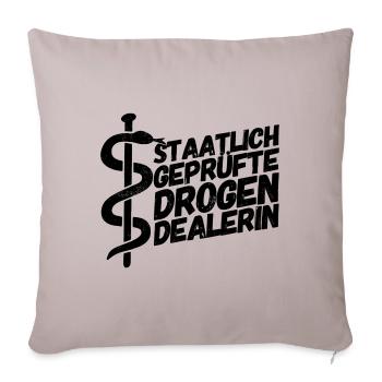 Apotheker Apotheke Pharmazeut - Sofakissenbezug 45 x 45 cm - helles Taupe - Vorne