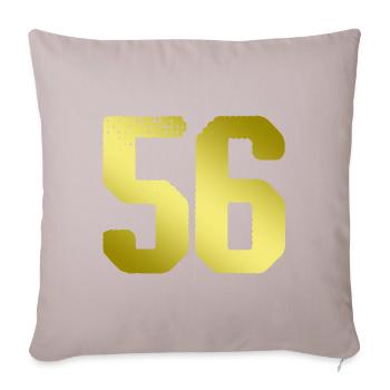 56 Number jersey - Sofa pillowcase 17,3'' x 17,3'' (45 x 45 cm) - light taupe - Front