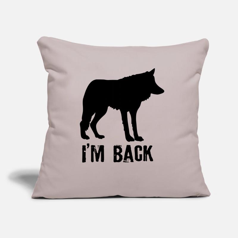 Wolf wolves Germany back nature conservation native Sofa pillowcase 17,3'' x 17,3'' (45 x 45 cm)