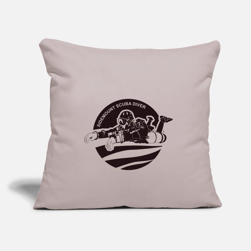 Sidemount Diver Diving Gift Tec Diving Logo Sofa pillowcase 17,3'' x 17,3'' (45 x 45 cm)