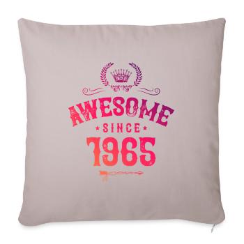 1965 awesome since - Sofakissenbezug 45 x 45 cm - helles Taupe - Vorne