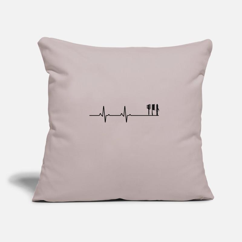 Évolution coiffeuse Housse de coussin décorative 45 x 45 cm