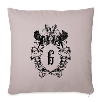 G Letter Coat of Arms - Sofa pillowcase 17,3'' x 17,3'' (45 x 45 cm) - light taupe - Front