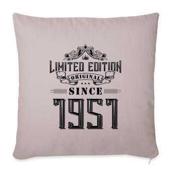 Édition limitée 1951 - Housse de coussin décorative 45 x 45 cm - taupe clair - Devant