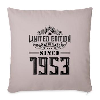 Édition limitée 1953 - Housse de coussin décorative 45 x 45 cm - taupe clair - Devant