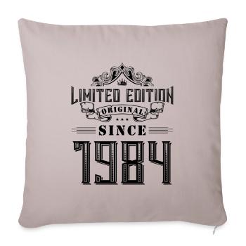 Édition limitée 1984 - Housse de coussin décorative 45 x 45 cm - taupe clair - Devant