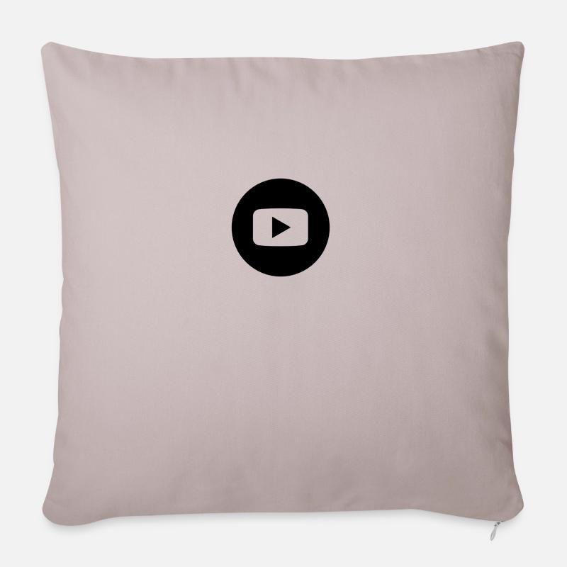 youtuber - Sofakissenbezug 45 x 45 cm - helles Taupe