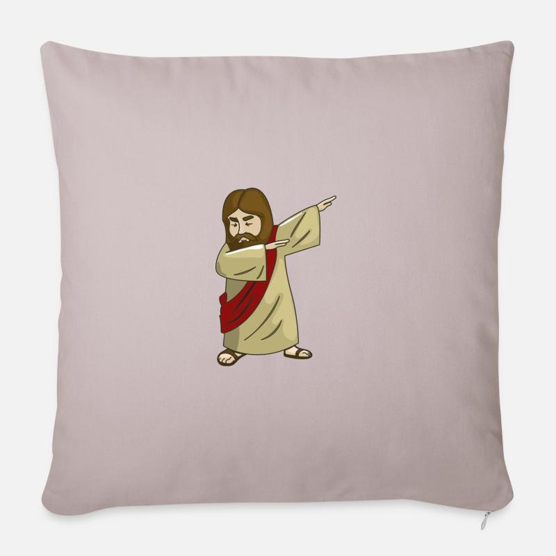 Fresh Jesus Dab Jesus Christus Cool - Sofakissenbezug 45 x 45 cm - helles Taupe