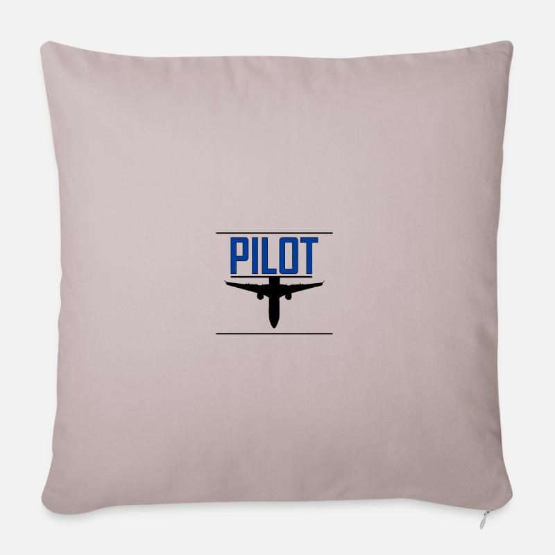 PILOT - Sofakissenbezug 45 x 45 cm - helles Taupe