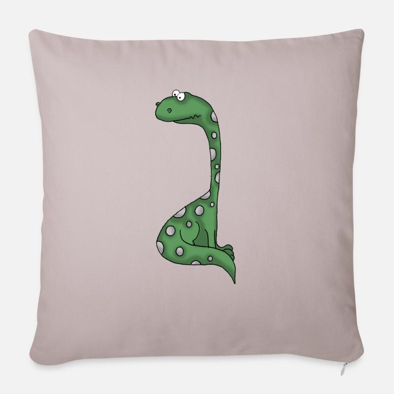 Dino 27 - Sofakissenbezug 45 x 45 cm - helles Taupe