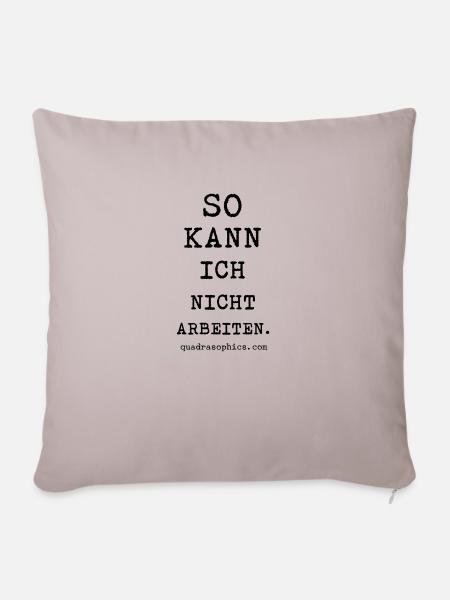 Arbeiten - Sofakissenbezug 45 x 45 cm - helles Taupe