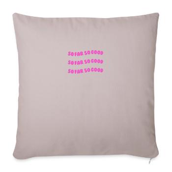 so far so good pink - Sofa pillowcase 17,3'' x 17,3'' (45 x 45 cm) - light taupe - Front