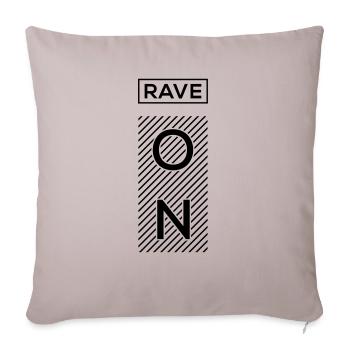 Rave On - Sofa pillowcase 17,3'' x 17,3'' (45 x 45 cm) - light taupe - Front
