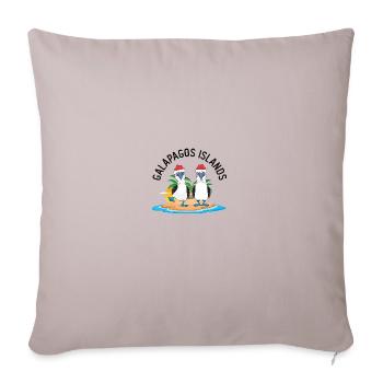 Galapagos Inseln Blaufußtölpel Weihnachten - Sofakissenbezug 45 x 45 cm - helles Taupe - Vorne