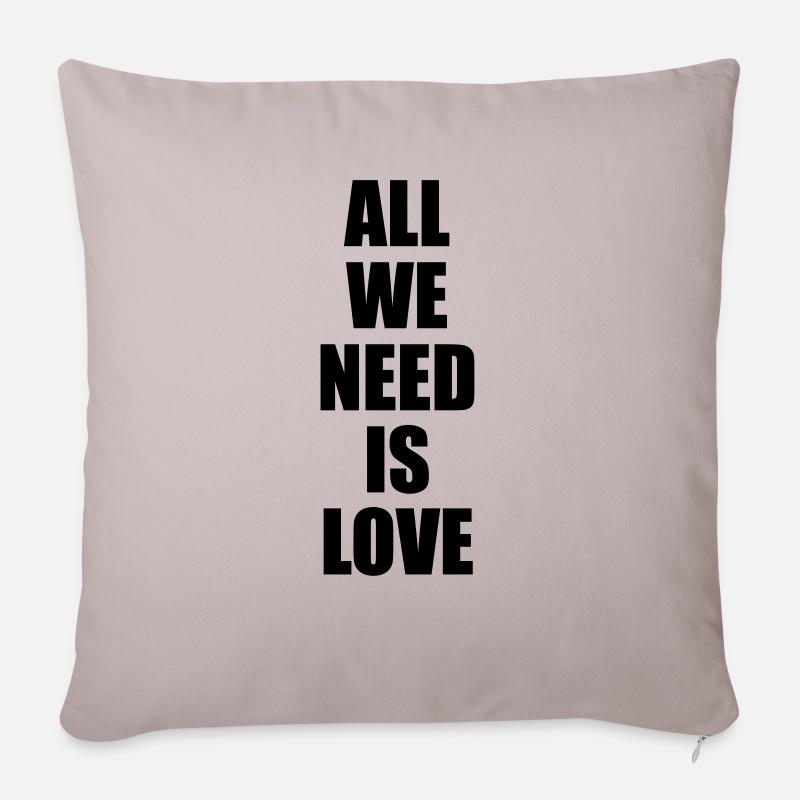 CANSERBERO ALL VECTORIZADA - Sofa pillowcase 17,3'' x 17,3'' (45 x 45 cm) - light taupe