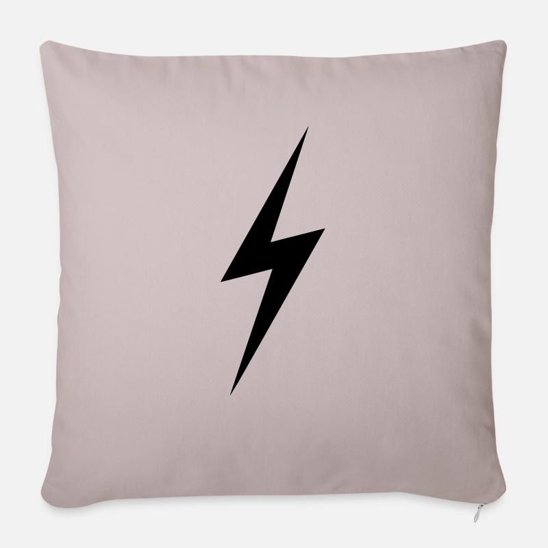 lightening3 - Sofa pillowcase 17,3'' x 17,3'' (45 x 45 cm) - light taupe