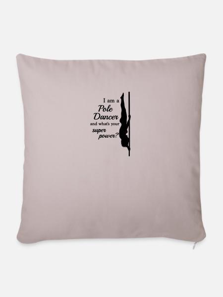I am a Pole Dancer - Housse de coussin décorative 45 x 45 cm - taupe clair