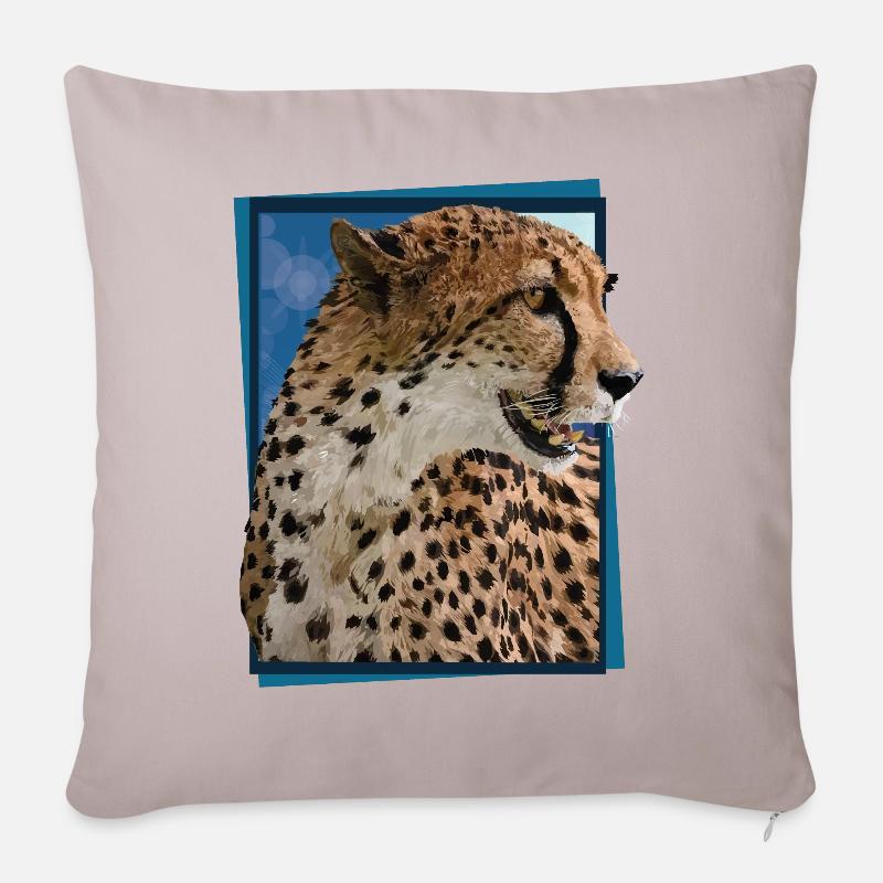 Gepard - Sofakissenbezug 45 x 45 cm - helles Taupe
