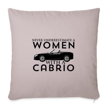 Cabrio Gal - Sofa pillowcase 17,3'' x 17,3'' (45 x 45 cm) - light taupe - Front