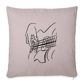 Guitar guitarist gift t-shirt - Sofa pillowcase 17,3'' x 17,3'' (45 x 45 cm) - light taupe - Front